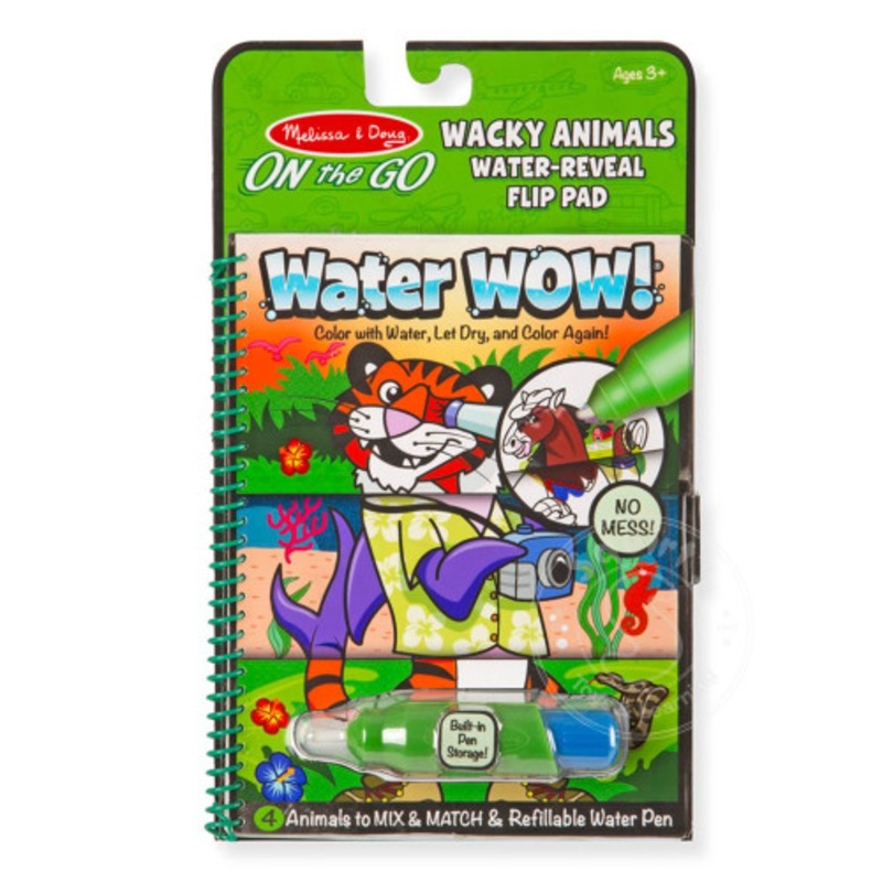 "Melissa & Doug- ON the GO - Water WOW! Wacky Animals Flip Pad"
