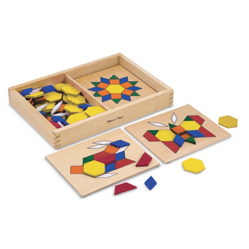 "Melissa & Doug - Pattern Blocks & Board"