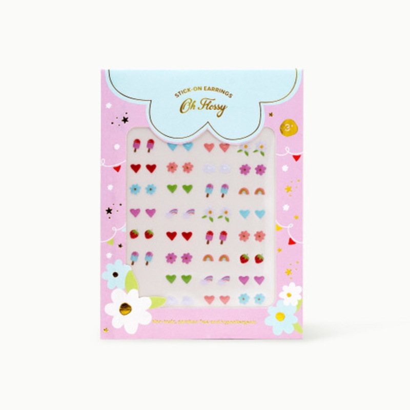 "Oh Flossy Stick-On Earrings"