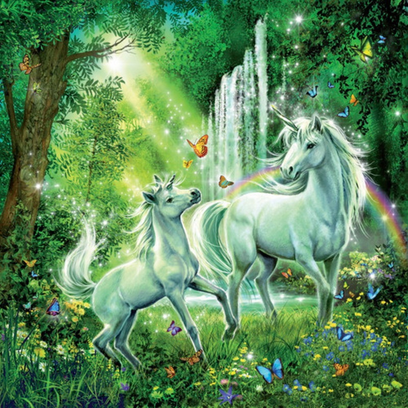 "Ravensburger 3x49pc - Beautiful Unicorns Puzzle"