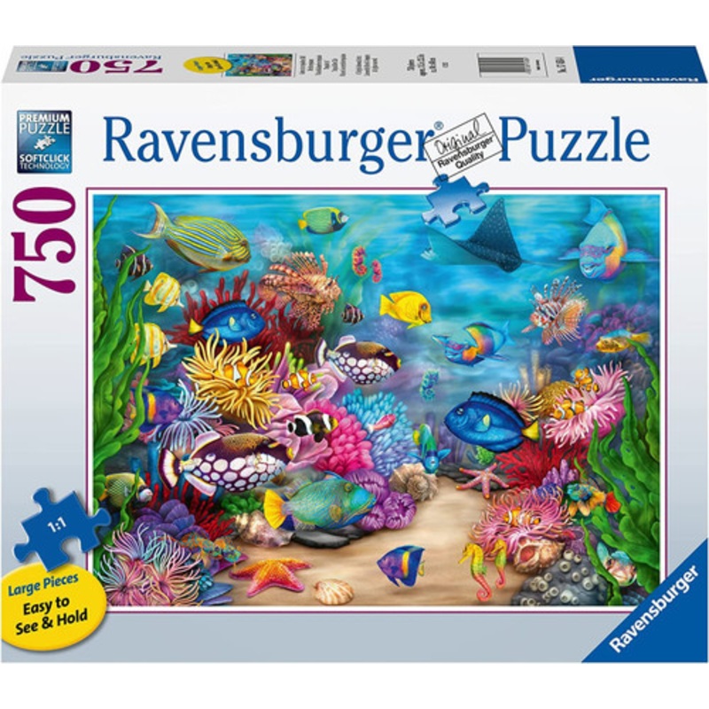 "Ravensburger 750pc - Tropical Reef Life Large Format Puzzle"