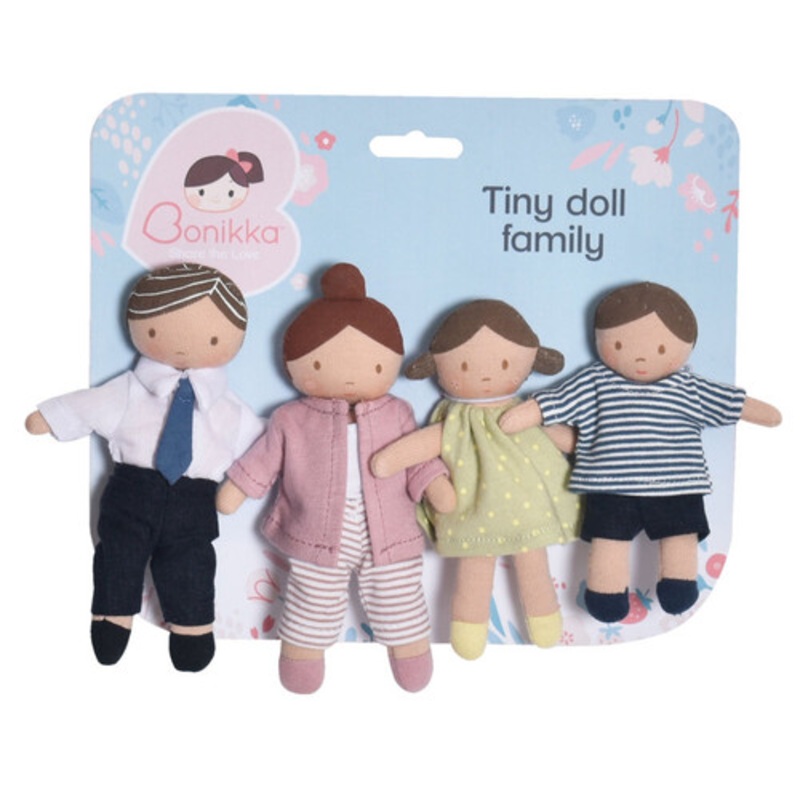 "Bonikka - Tiny Doll Family of 4"