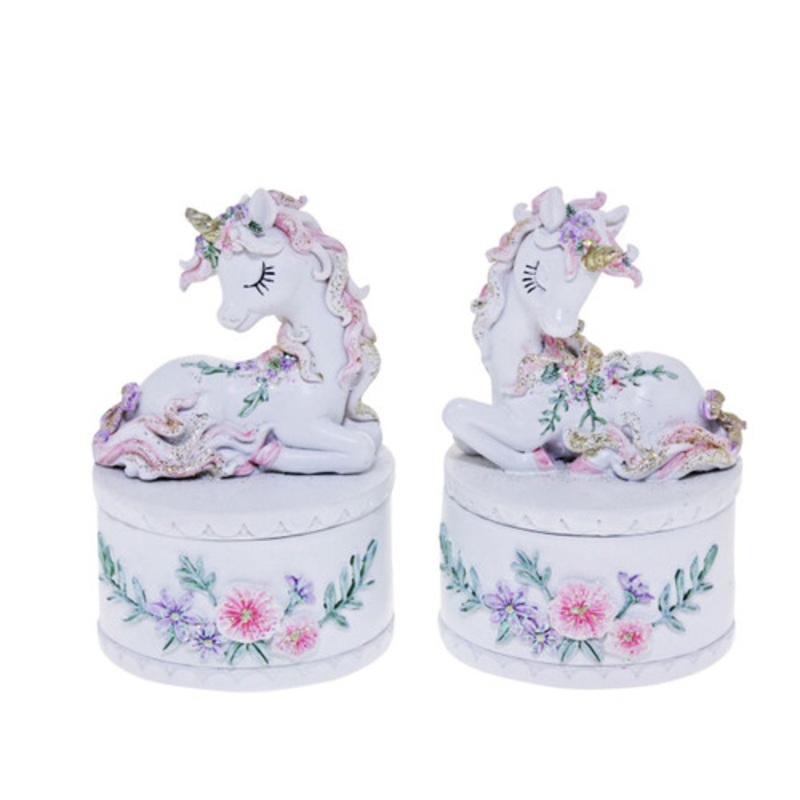 "Cotton Candy - Unicorn Trinket Box"