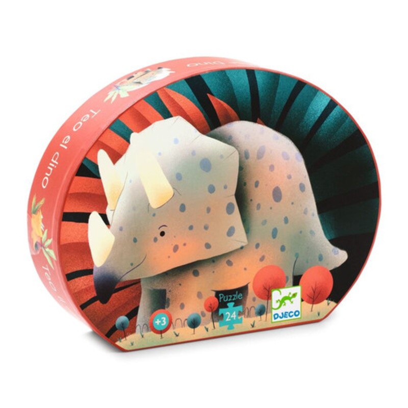 "Djeco - Teo the Dino 24pc Silhouette Puzzle"