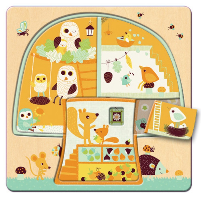 "Djeco - Tree house - 3 Layer Puzzle"