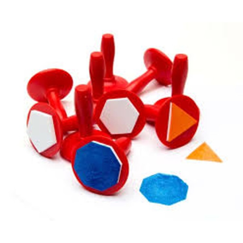"Educational Colours - Paint Stampers Geometric Shape Set of 10"