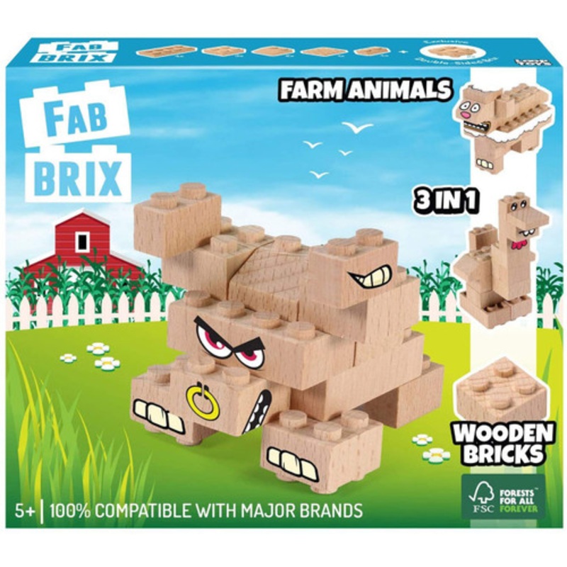 "FabBrix - Farm Animals 3-in1 Set"