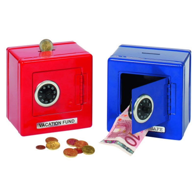 "GOKI - Metal Safe with Combination Lock Red"