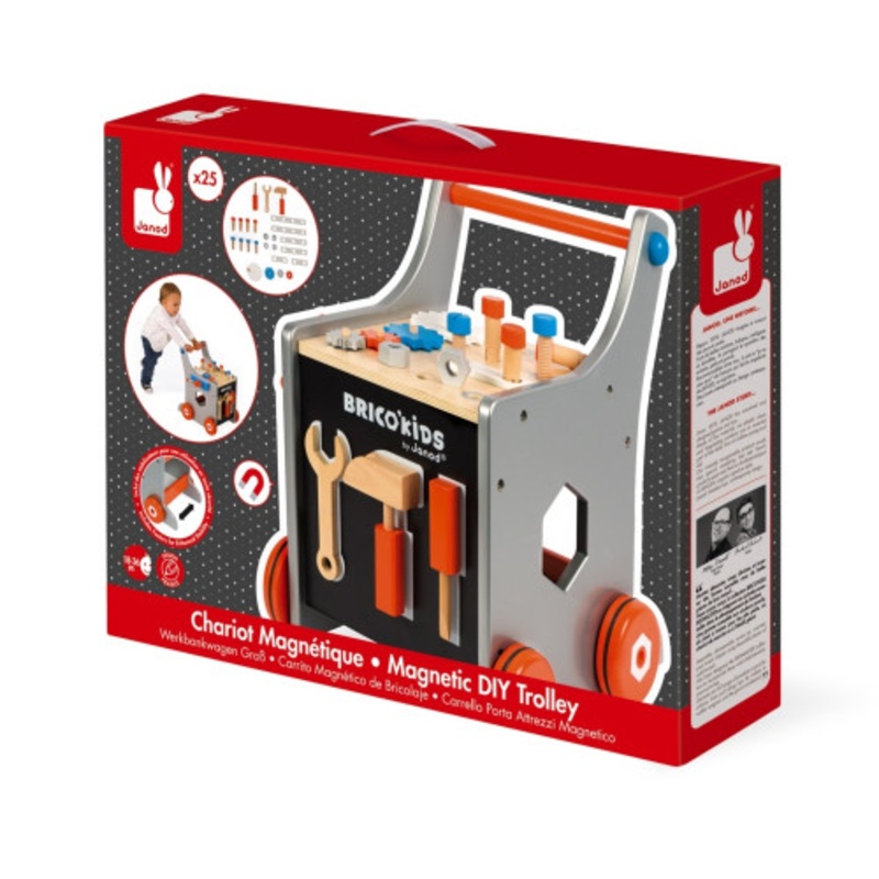 "Janod - Brico'Kids Magnetic DIY Trolley"