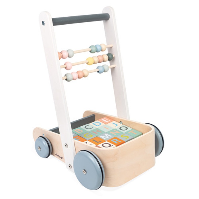 "Janod - Cocoon Walker with Blocks"