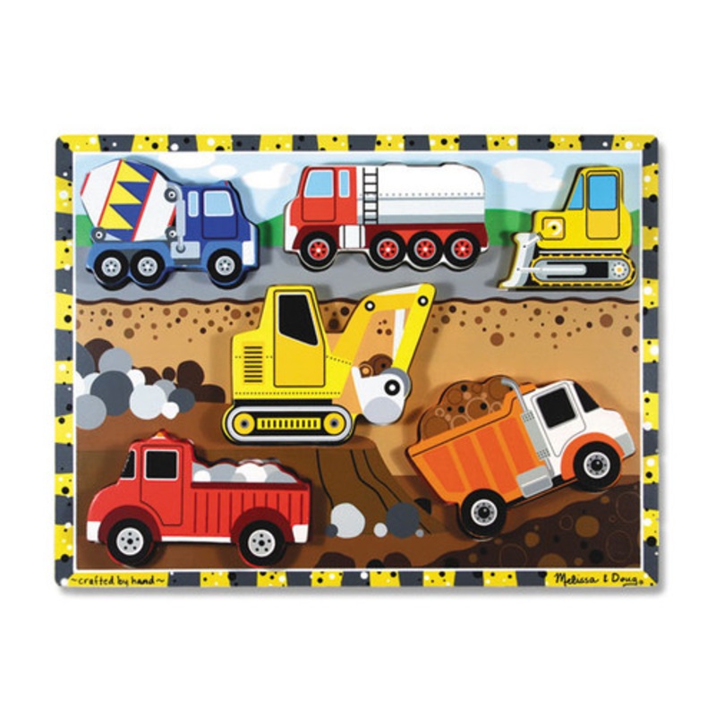 "Melissa & Doug- Construction Chunky Puzzle"