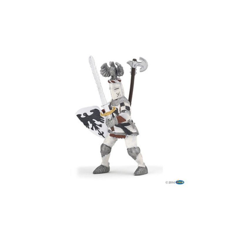 "Papo - White crested Knight Figurine"