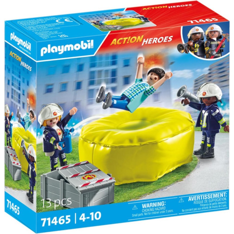"Playmobil - Action Heroes - Firefighter with Air Pillow 71465"
