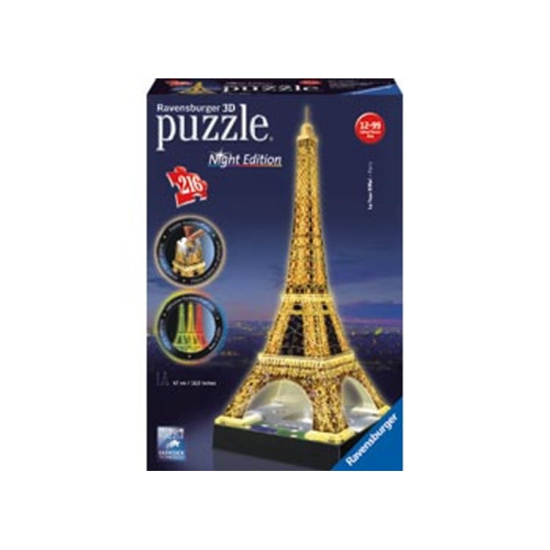 "Ravensburger 216pc - Eiffel Tower At Night 3D Puzzle"