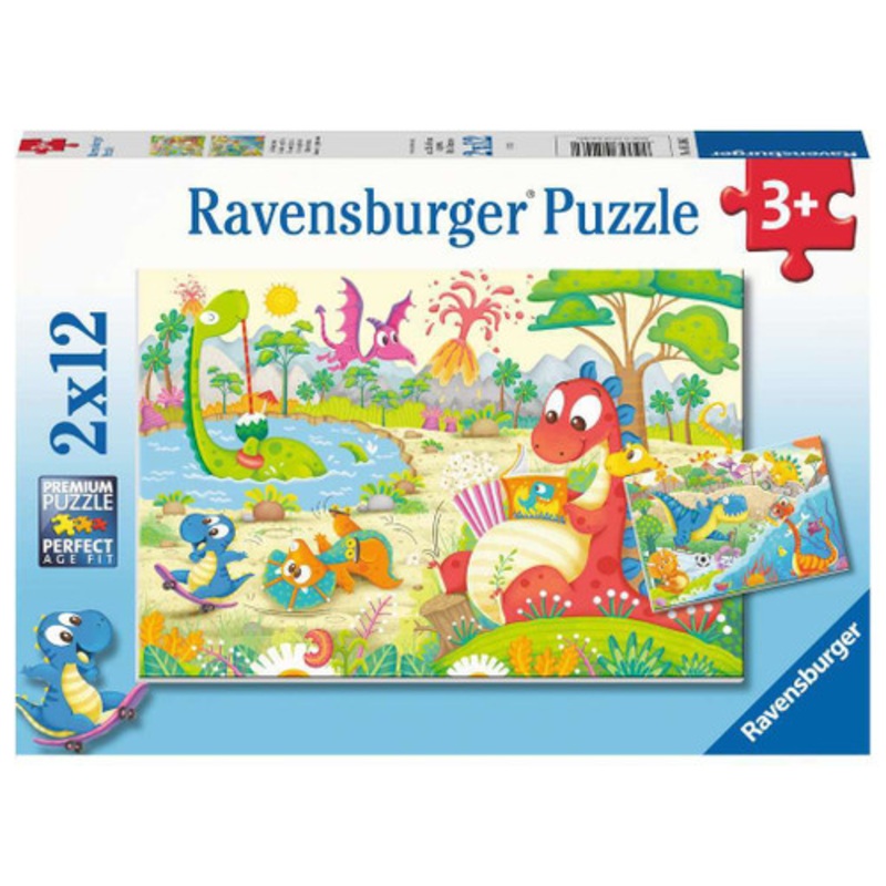 "Ravensburger 2x12pc Puzzle - My Dino Friends Puzzle"