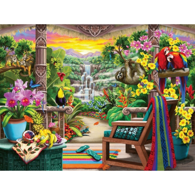 "Ravensburger 750pc - Tropical Retreat Large Format Puzzle"