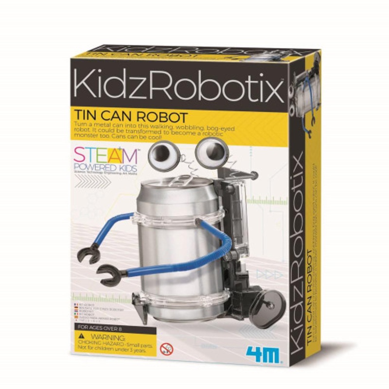 "4M KidzRobotix - Tin Can Robot - STEAM Powered Kids"