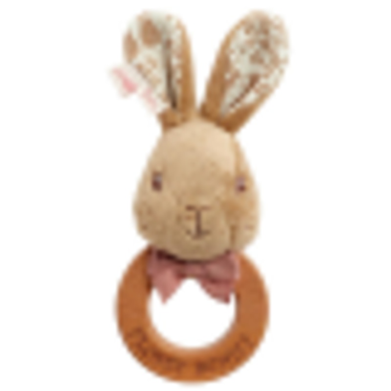 "Beatrix Potter - Signature Wooden Ring Rattle - Flopsy"