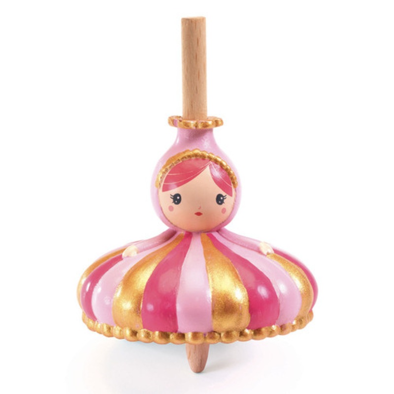 "Djeco - Spinning Top Princess - Dark Pink"