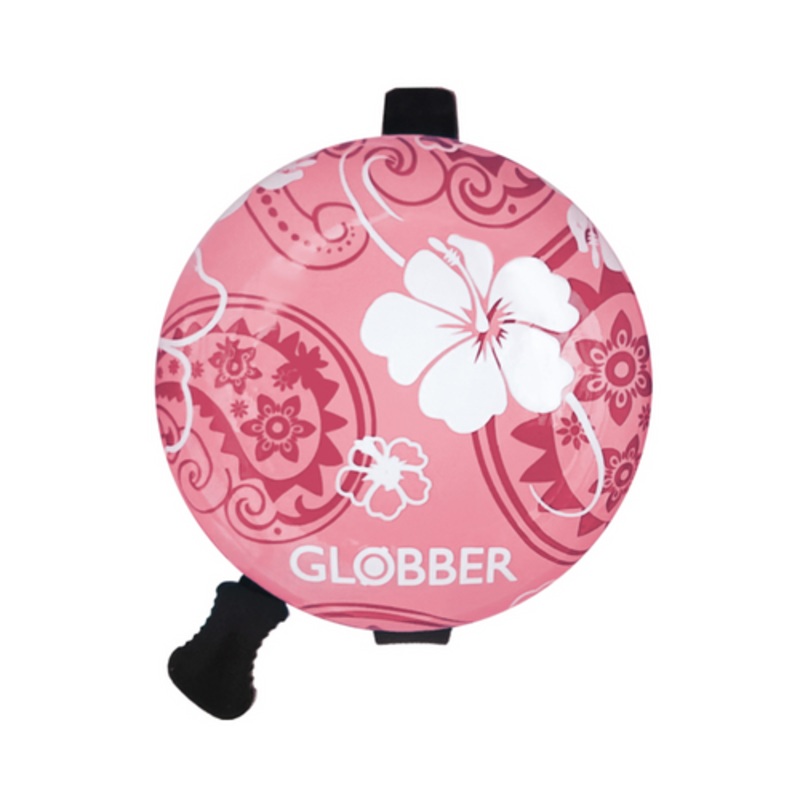 "Globber - Scooter Bell - Pastel Pink - Flowers"