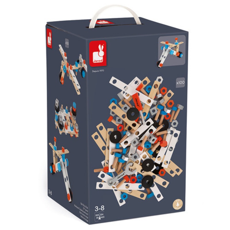 "Janod - Brico'Kids DIY Barrel- 100pc"