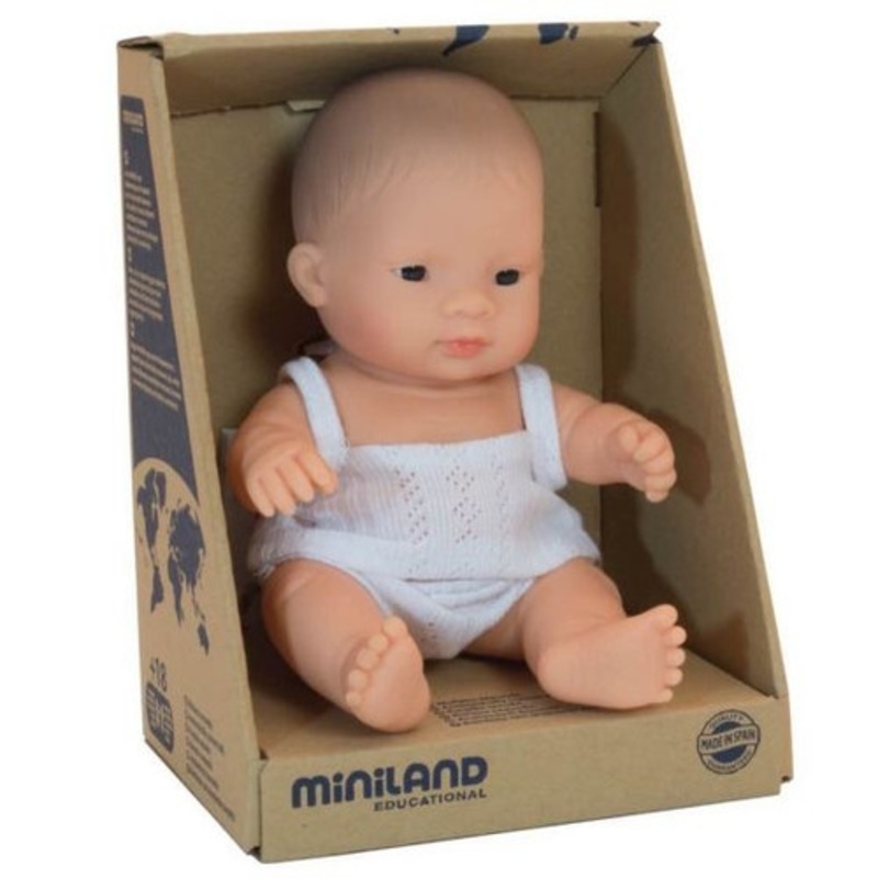 "Miniland Doll 21cm - Asian Boy Baby Doll"