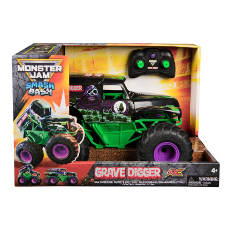 "Monster Jam Smash n Bash - Grave Digger Radio Control (1:15 Scale)"