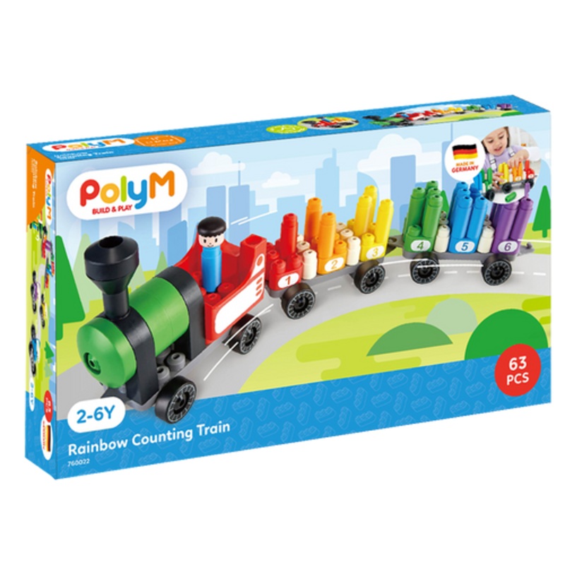 "Poly M - Rainbow Counting Train Set"