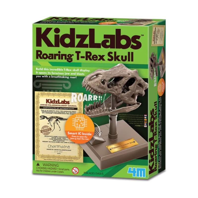 "4M - KidzLabs - Roaring T-Rex Skull"