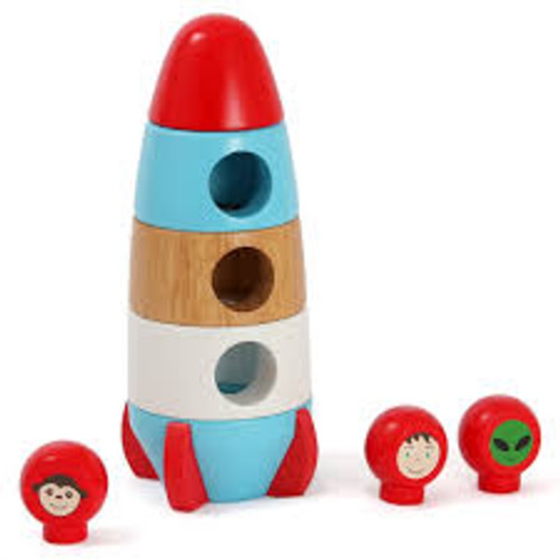 "Discoveroo Magnetic Stacking Rocket"