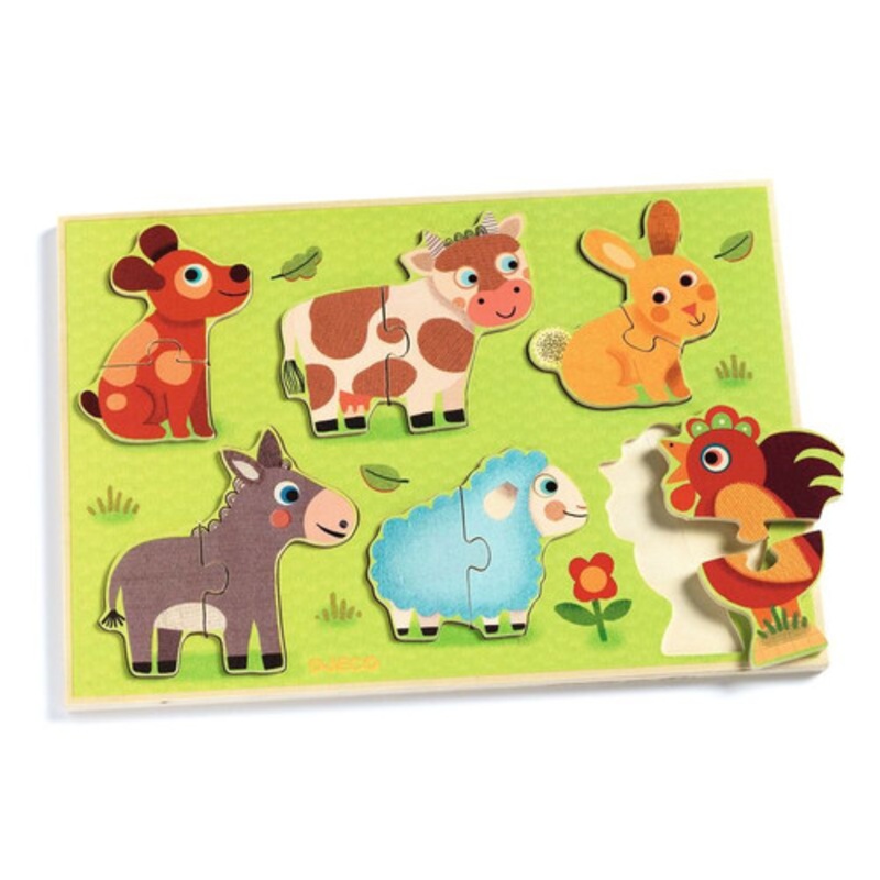 "Djeco - Coucou Cow Wooden Puzzle"