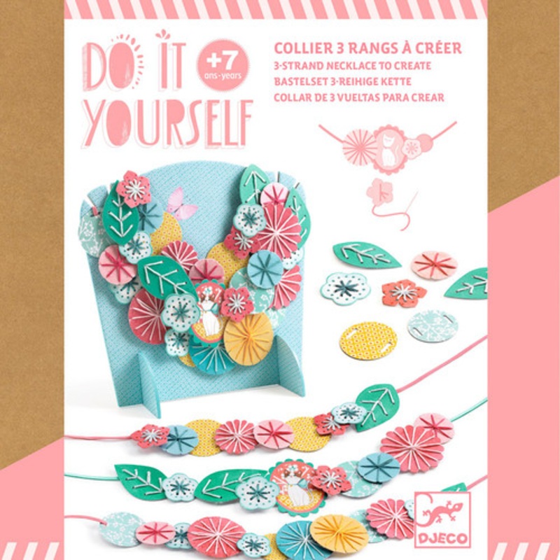 "Djeco - Do It Yourself - Flora Necklaces & Stand"