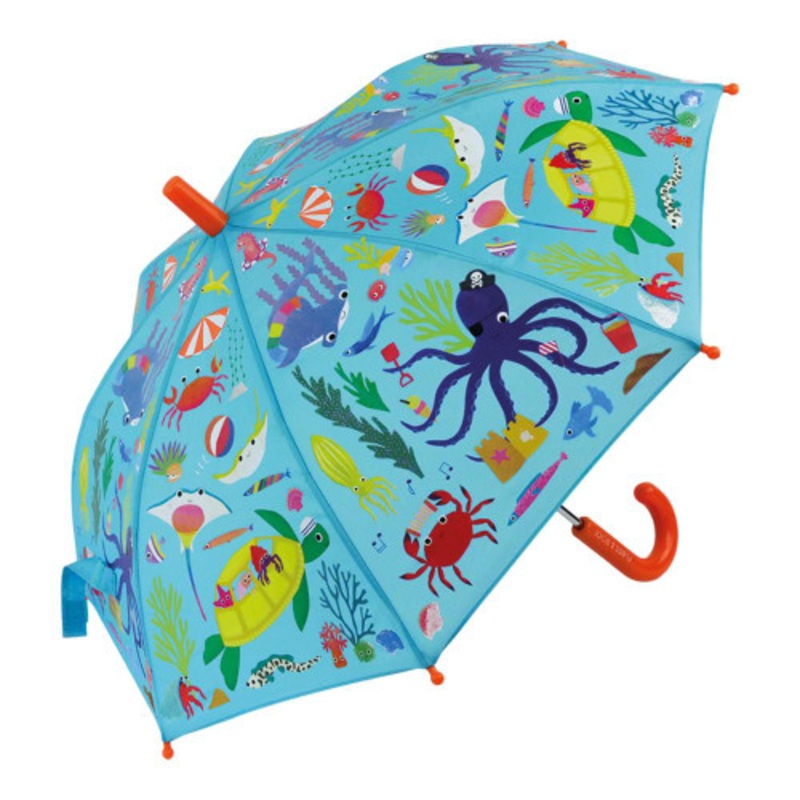 "Floss & Rock Colour Changing Umbrella - Ocean"