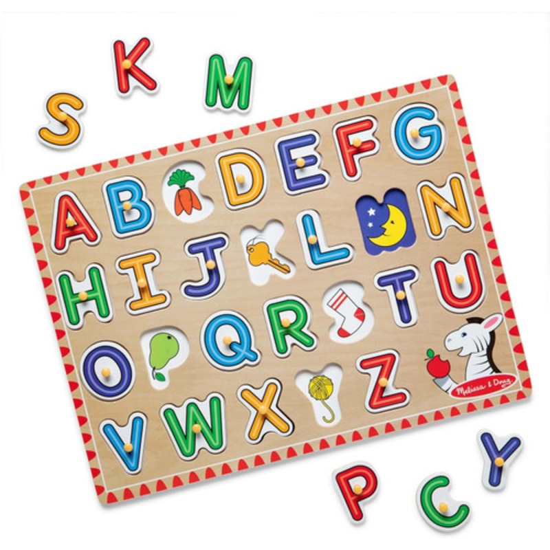 "Melissa & Doug - See-Inside Alphabet Peg Puzzle"