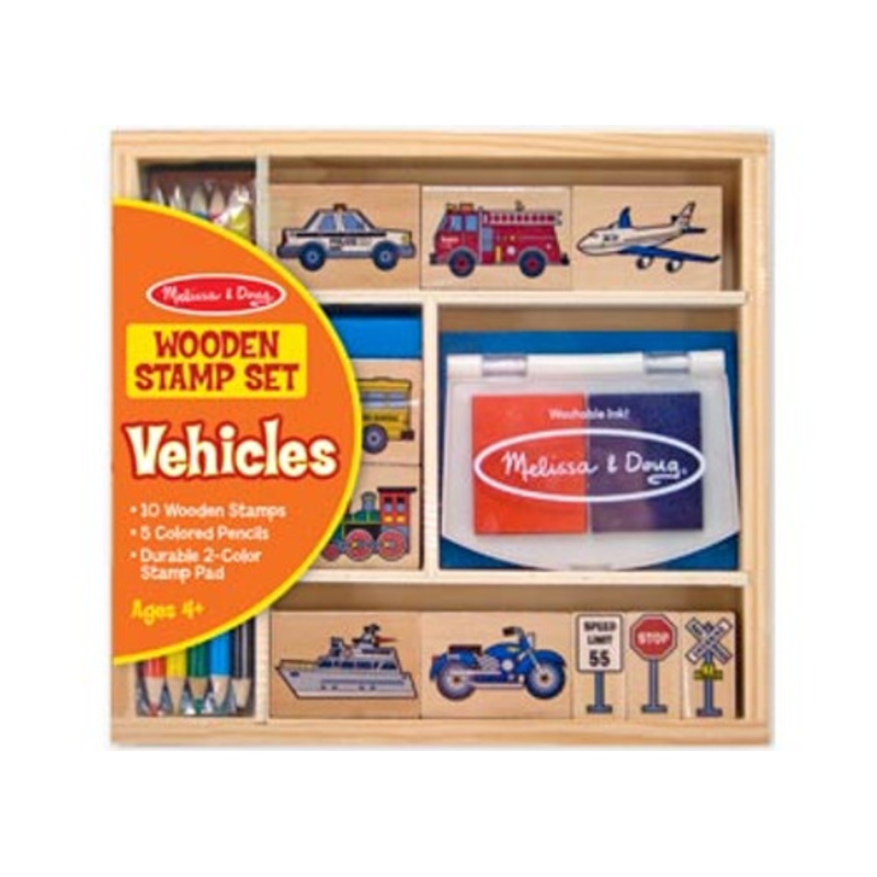 "Melissa & Doug - Vehicle Stamp Set"
