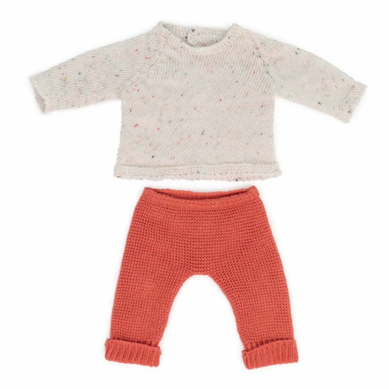"Miniland Clothing  38cm - Eco Knitted Sweater & Trousers"