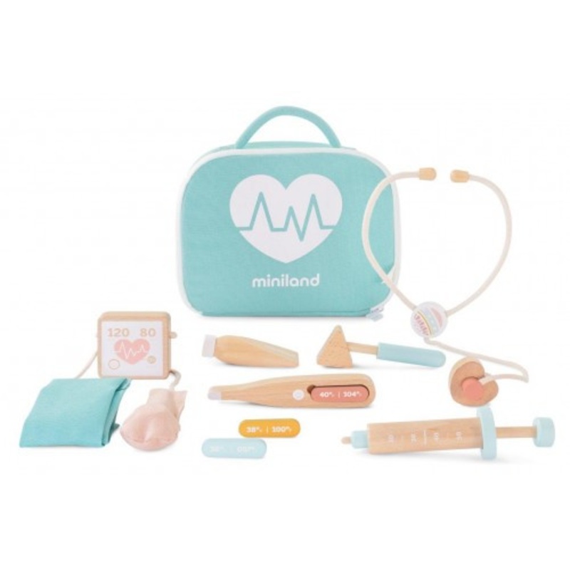 "Miniland - Doll Wooden Doctor Set