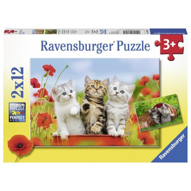 "Ravensburger 2x12pc - Kitten Adventures Puzzle"