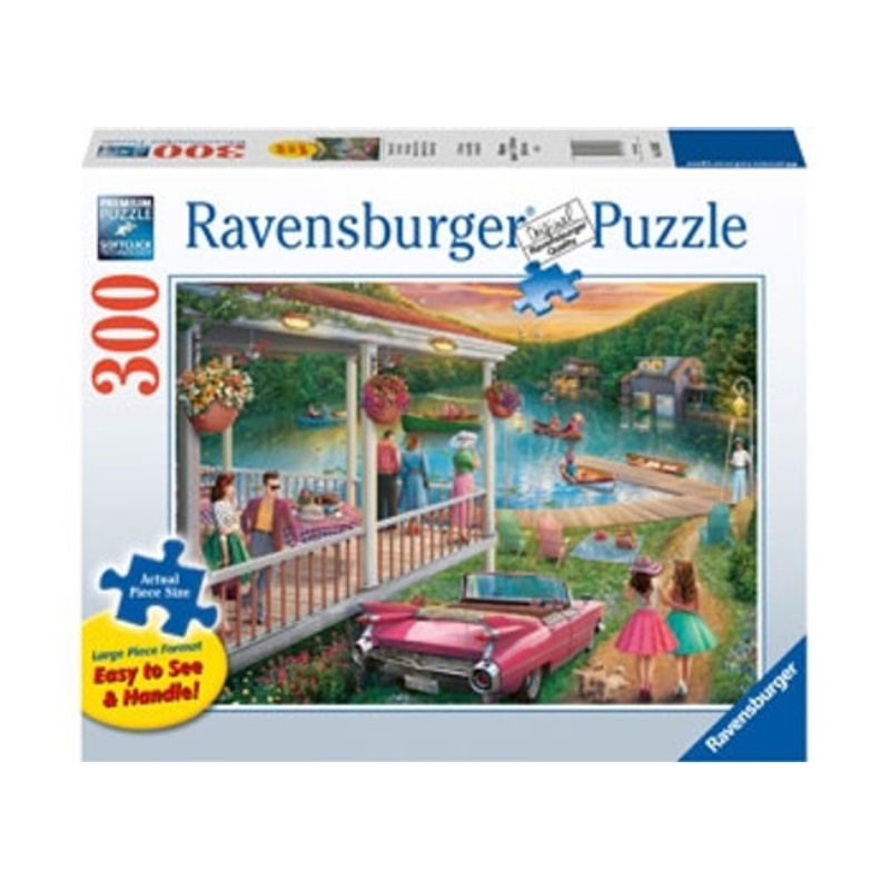 "Ravensburger 300pc - Summer at the Lake Large Format Puzzle"