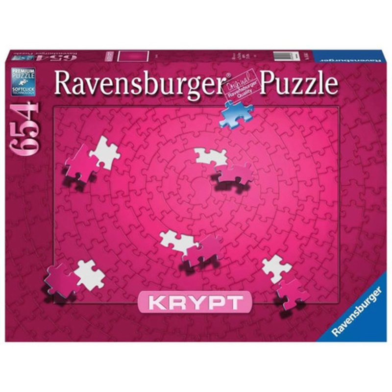 "Ravensburger - KRYPT Pink Spiral Puzzle 654pc"