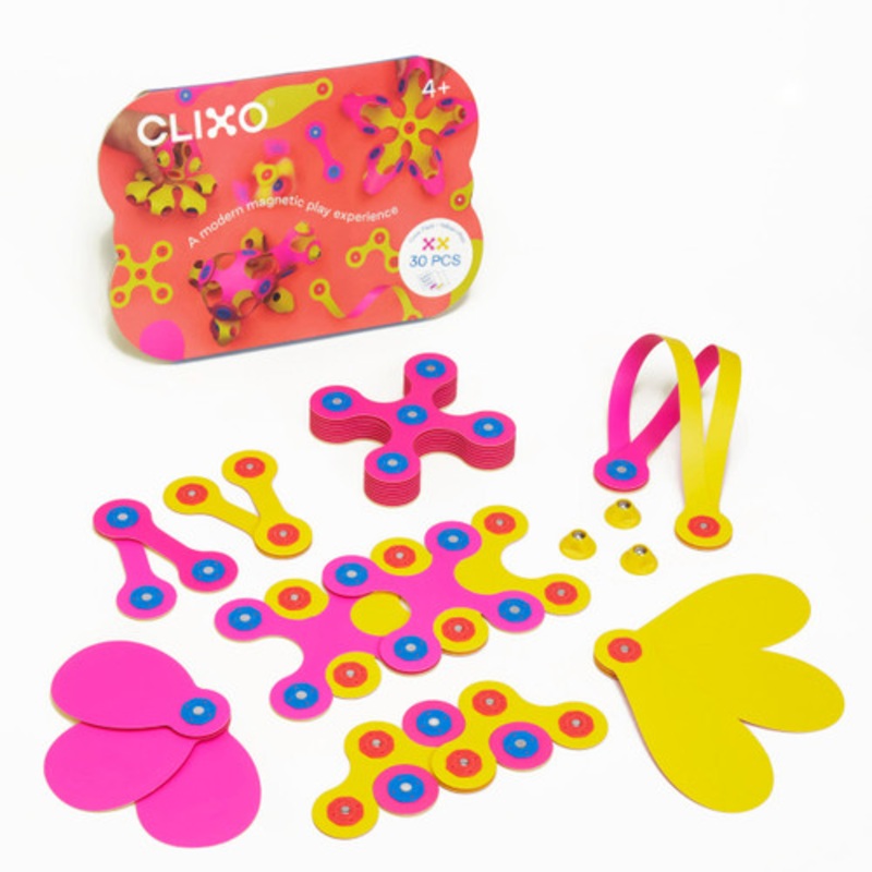 "Clixo - Crew Pack - Pink/Yellow 30 pieces"