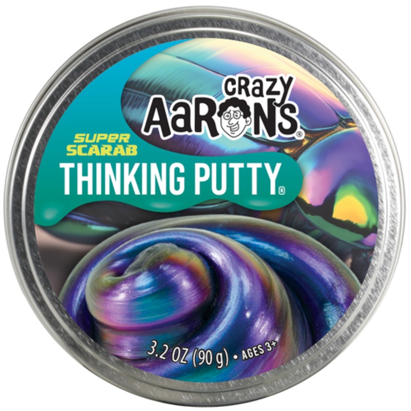 "Crazy Aaron's Thinking Putty - Super Scarab 4" Tin"