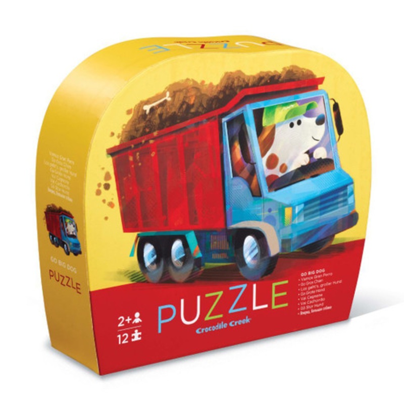 "Crocodile Creek - 12 piece Mini Puzzle - Go Big Dog"