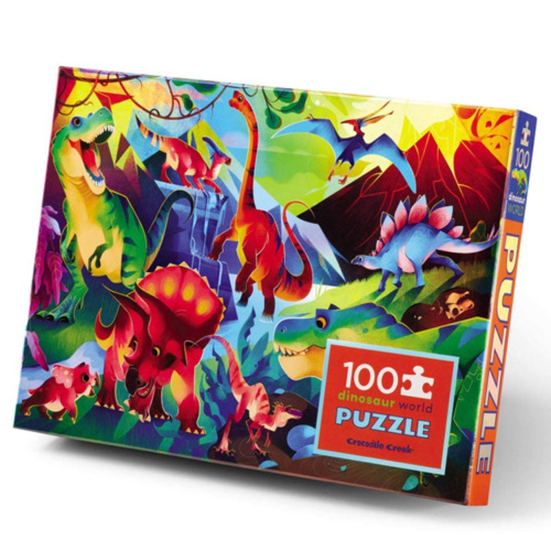 "Crocodile Creek - Holographic Puzzle 100pc - Dinosaur World"