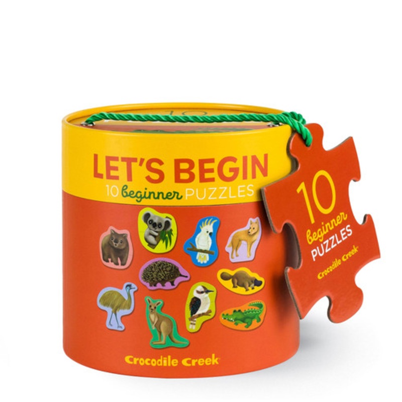 "Crocodile Creek Let's Begin 2pc Puzzles - Aussie Animals"