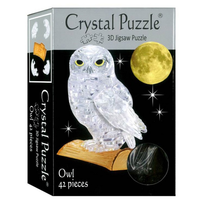 "Crystal Puzzle 3D - Clear Owl"