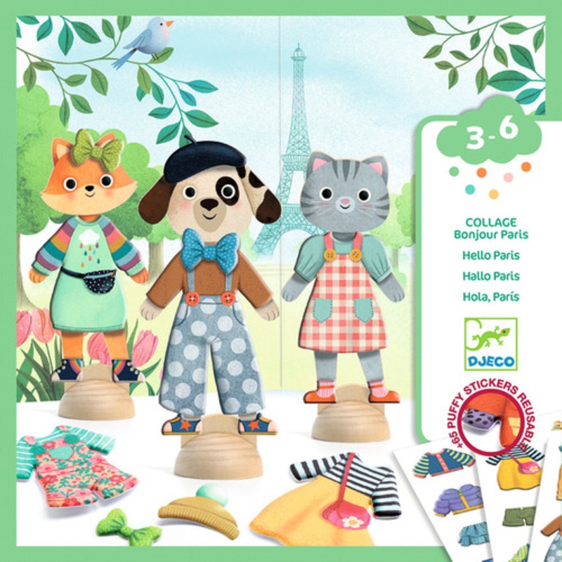 "Djeco - Bonjour Paris Collage Set"