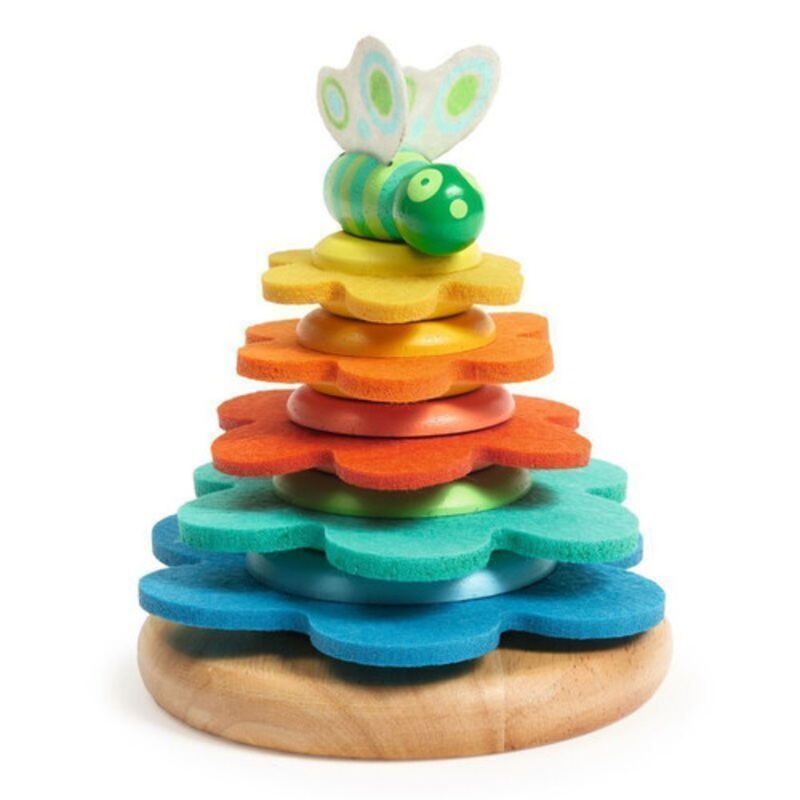 "Djeco - Butterflower Colourful Stacker"