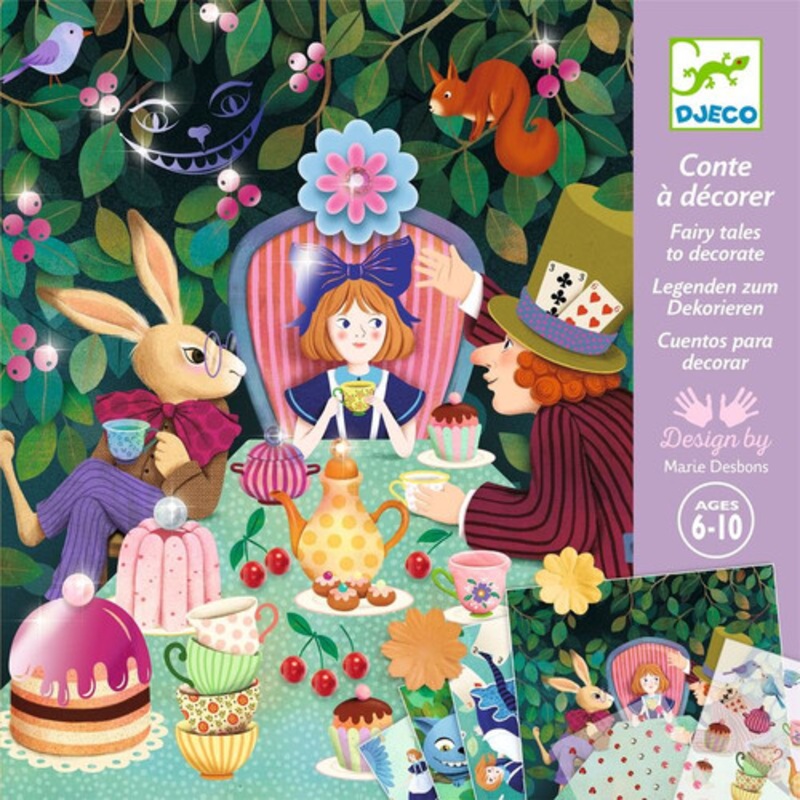 "Djeco - In Wonderland Fairy Tale to Decorate Set"