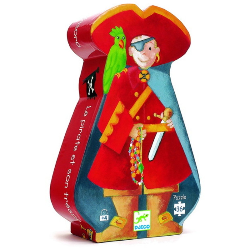 "Djeco Pirate Treasure Silhouette Puzzle 36pce"